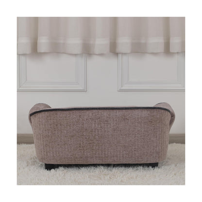 Pet Sofa/Dog Bed with Luxury Striped Fleece Pet Bed Animal Sleeping Bed Small...